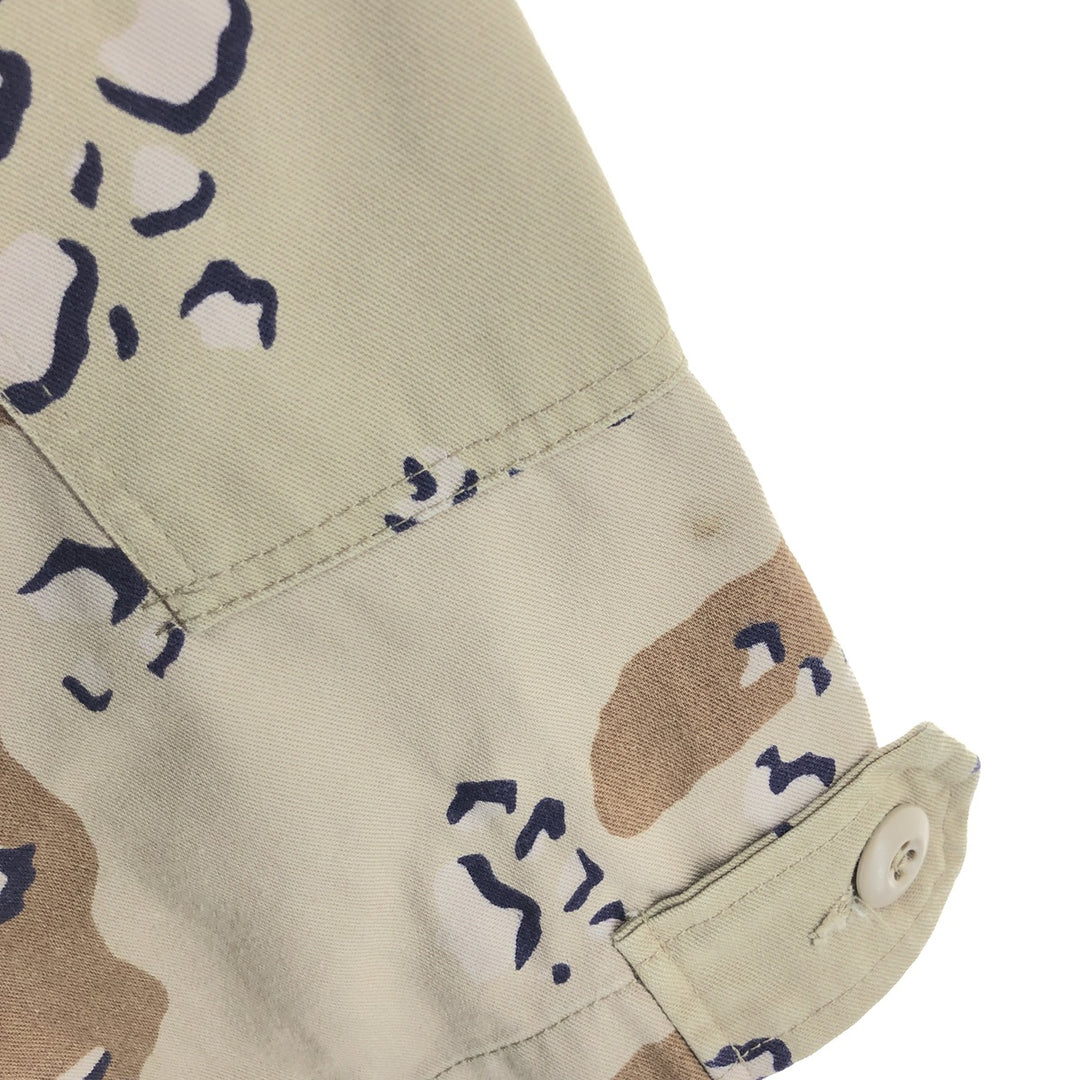 80'S US Military Camouflage Pattern 6C Desert Chocolate Chip Camo BDU Military Jacket Made in USA MEDIUM-REGULAR Men's M equivalent /eaa514260