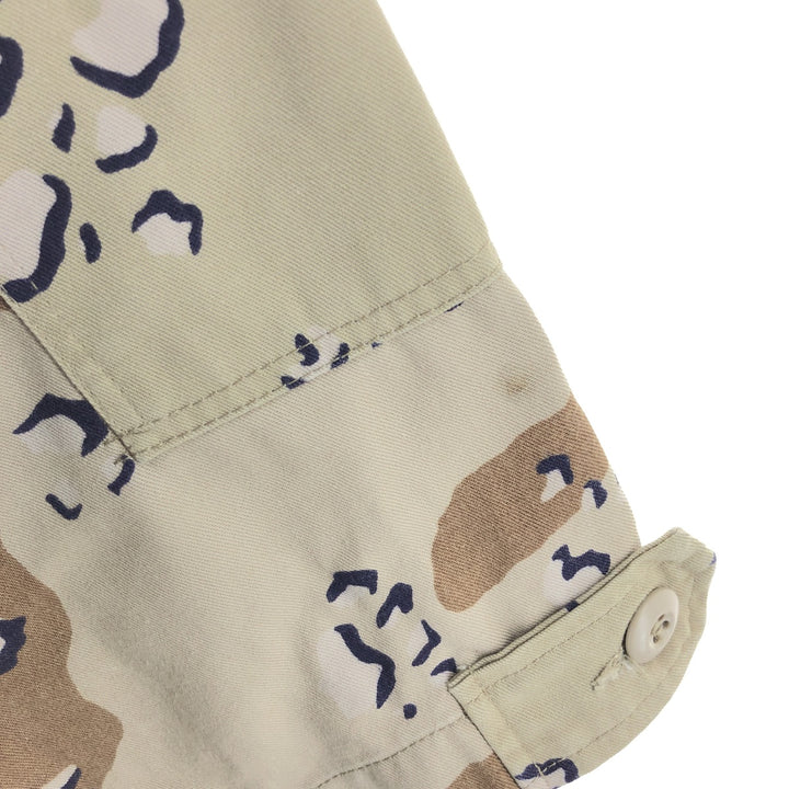 80'S US Military Camouflage Pattern 6C Desert Chocolate Chip Camo BDU Military Jacket Made in USA MEDIUM-REGULAR Men's M equivalent /eaa514260