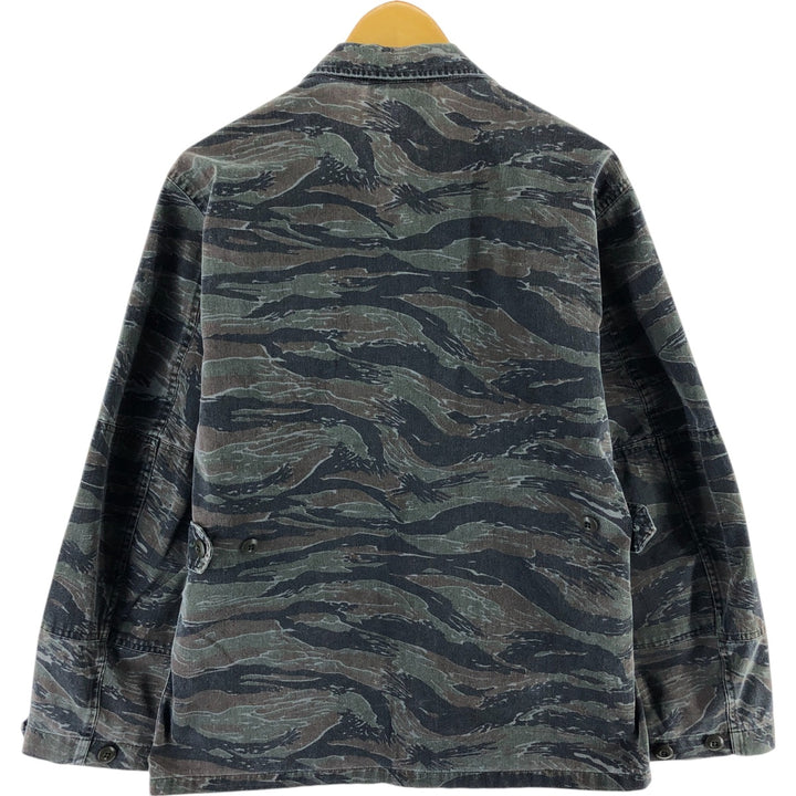 Civilian Camouflage Pattern Tiger Stripe Camo BDU Military Jacket Men's M size /eaa514262
