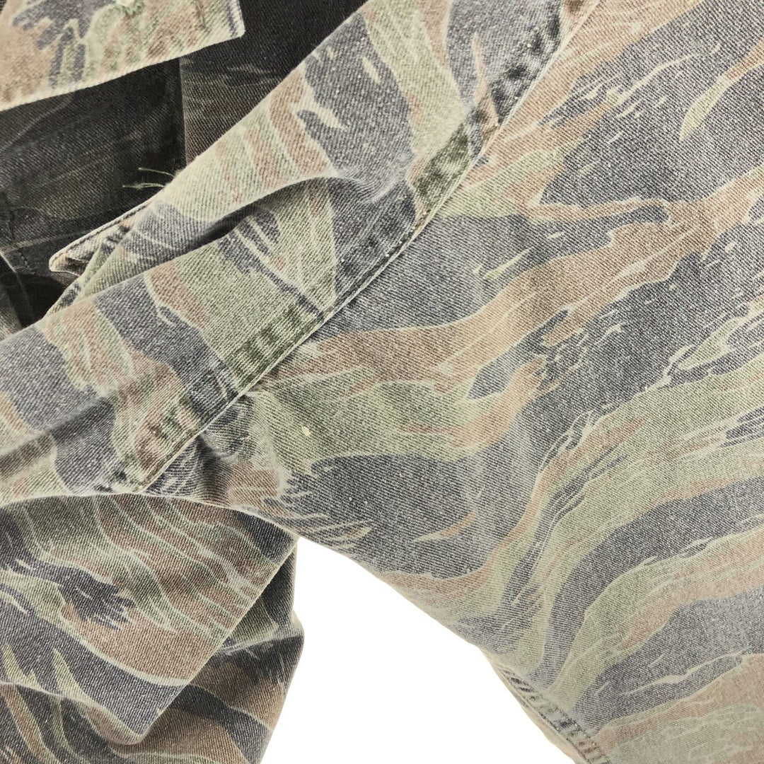 Civilian Camouflage Pattern Tiger Stripe Camo BDU Military Jacket Men's M size /eaa514262