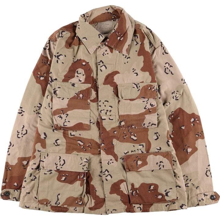 Genuine US military item, 90'S camouflage Pattern 6C Desert Chocolate Chip Camo BDU military jacket, made in USA, MEDIUM-REGULAR, equivalent to men's M /eaa514263