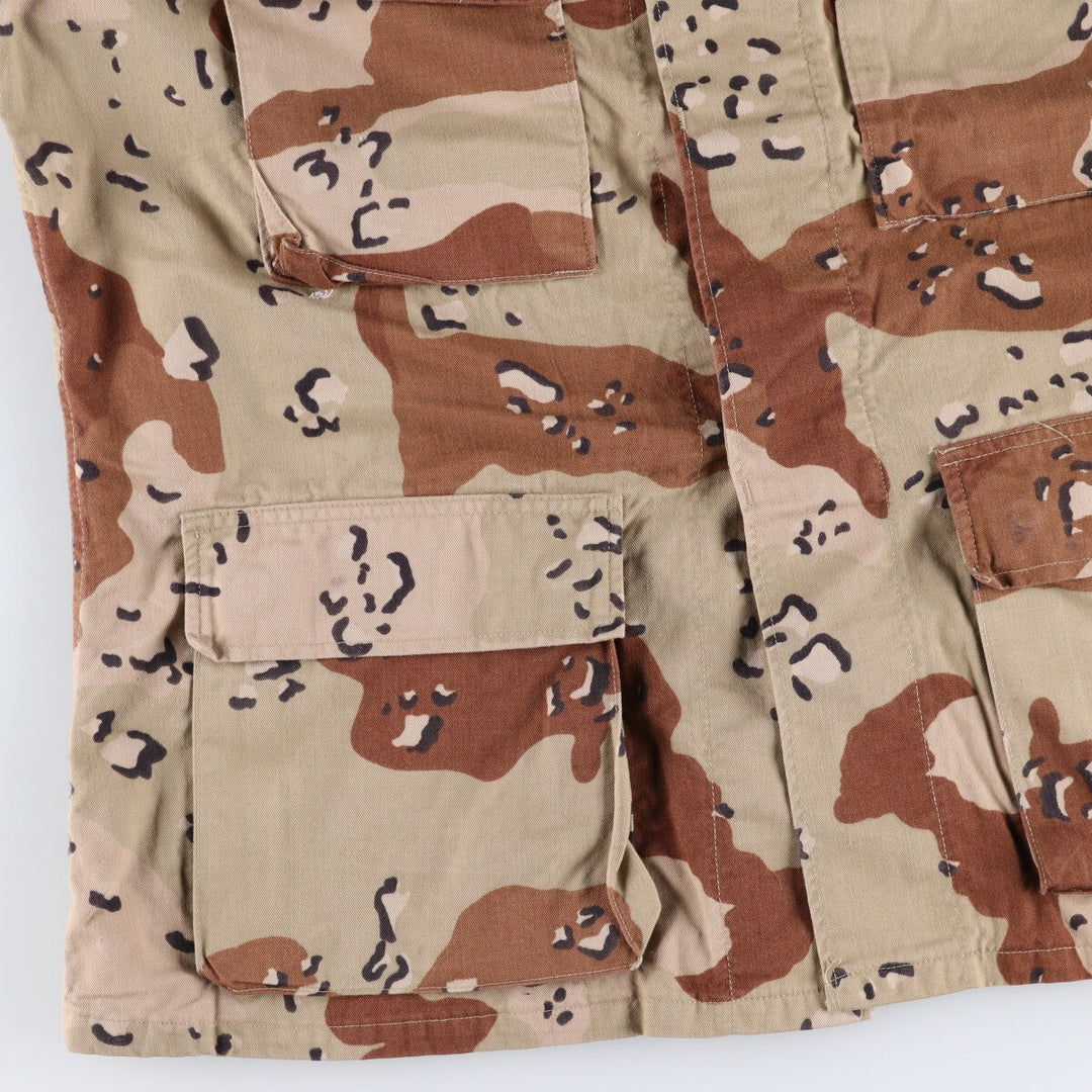 Genuine US military item, 90'S camouflage Pattern 6C Desert Chocolate Chip Camo BDU military jacket, made in USA, MEDIUM-REGULAR, equivalent to men's M /eaa514263