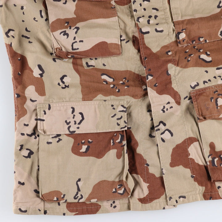 Genuine US military item, 90'S camouflage Pattern 6C Desert Chocolate Chip Camo BDU military jacket, made in USA, MEDIUM-REGULAR, equivalent to men's M /eaa514263