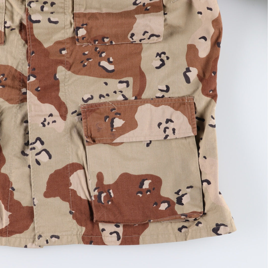 Genuine US military item, 90'S camouflage Pattern 6C Desert Chocolate Chip Camo BDU military jacket, made in USA, MEDIUM-REGULAR, equivalent to men's M /eaa514263