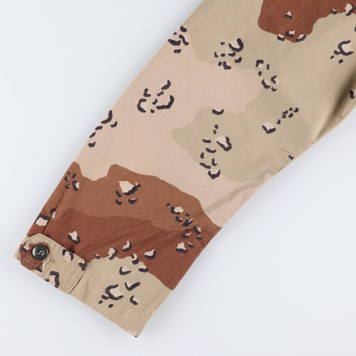 Genuine US military item, 90'S camouflage Pattern 6C Desert Chocolate Chip Camo BDU military jacket, made in USA, MEDIUM-REGULAR, equivalent to men's M /eaa514263