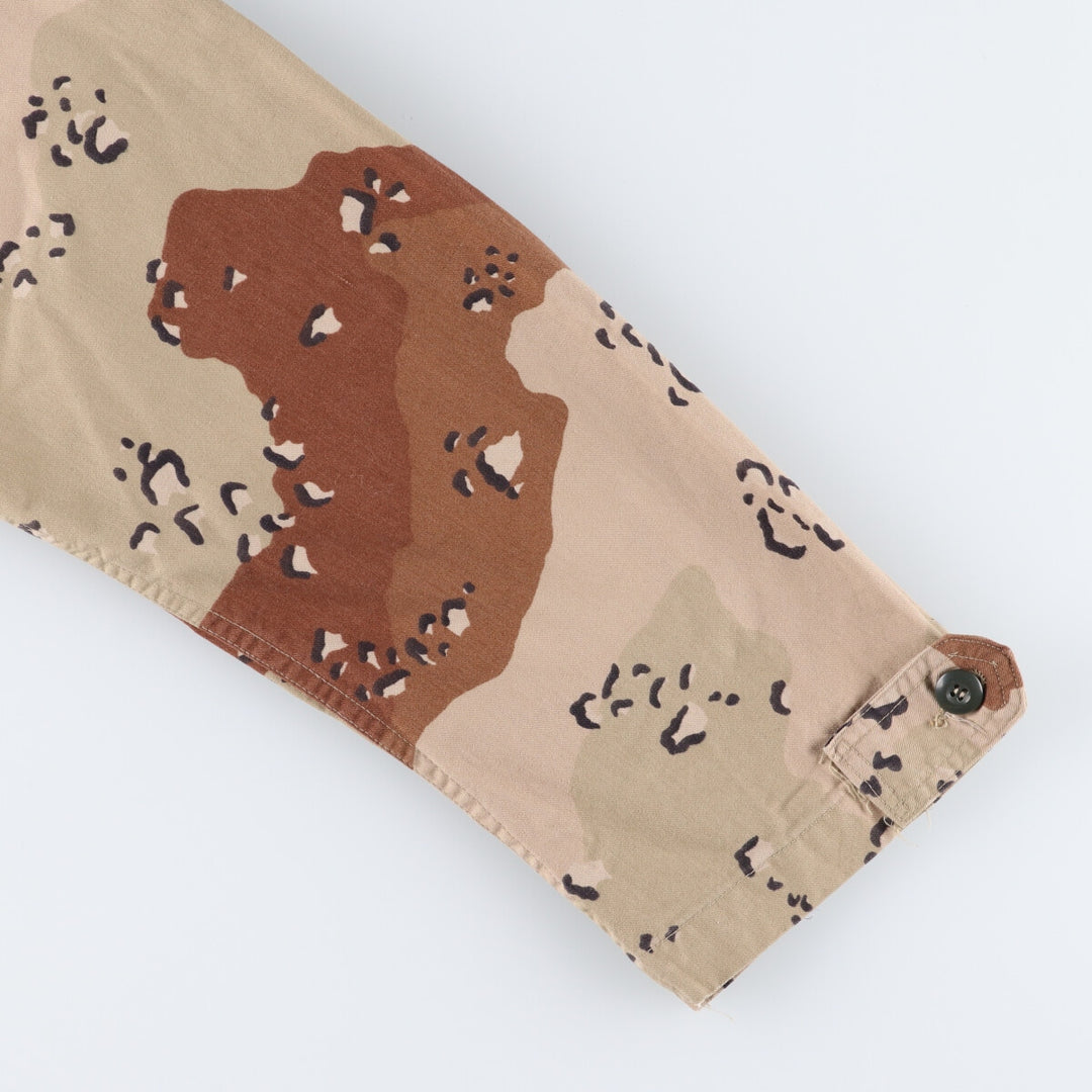 Genuine US military item, 90'S camouflage Pattern 6C Desert Chocolate Chip Camo BDU military jacket, made in USA, MEDIUM-REGULAR, equivalent to men's M /eaa514263