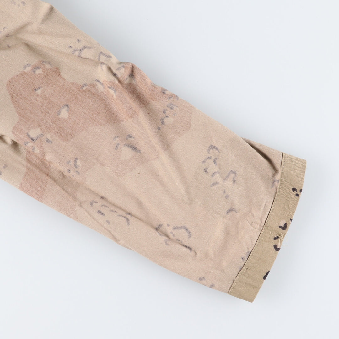 Genuine US military item, 90'S camouflage Pattern 6C Desert Chocolate Chip Camo BDU military jacket, made in USA, MEDIUM-REGULAR, equivalent to men's M /eaa514263