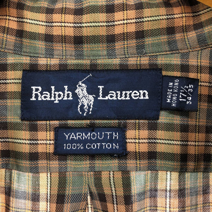 Ralph Lauren YARMOUTH Long Sleeve Button Down Check Shirt Men's XL /eaa514331