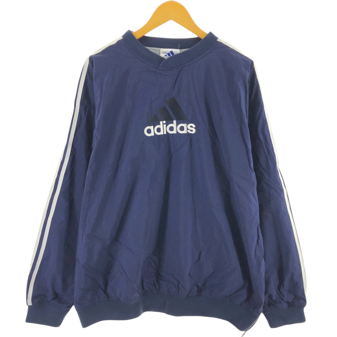 90'S Adidas nylon pullover, men's XL size, vintage / eaa514358