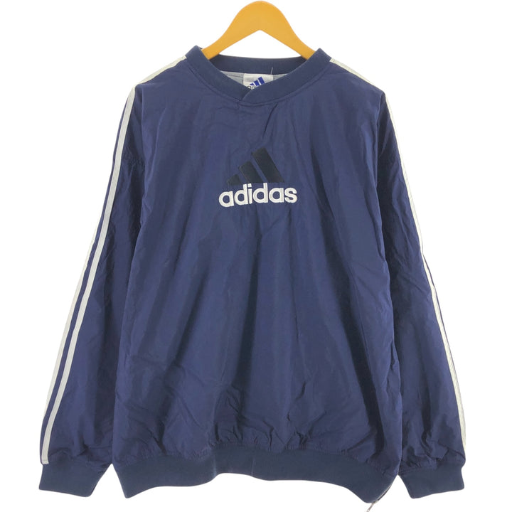 90'S Adidas nylon pullover, men's XL size, vintage / eaa514358