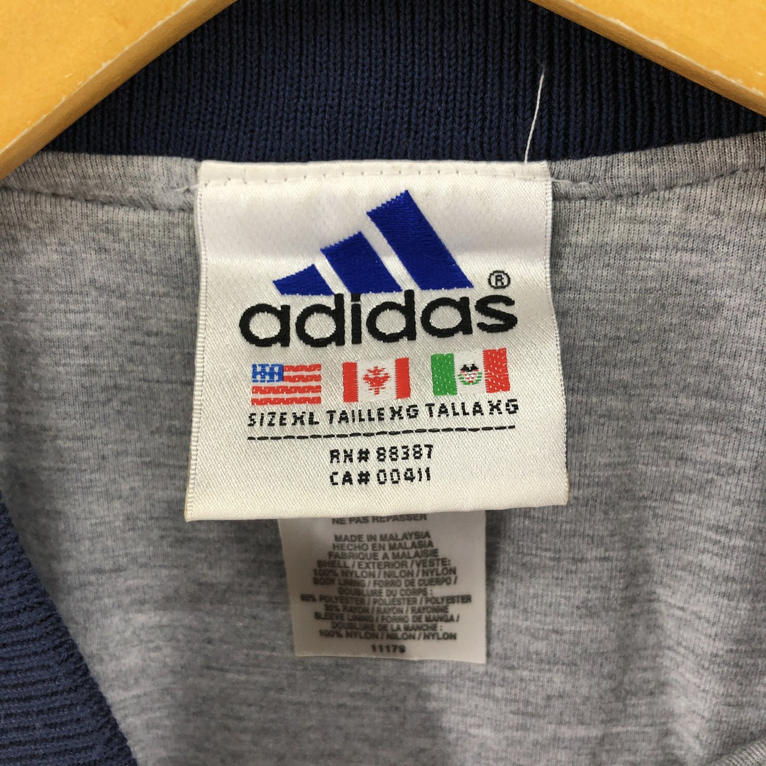 90'S Adidas nylon pullover, men's XL size, vintage / eaa514358