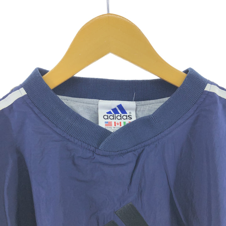 90'S Adidas nylon pullover, men's XL size, vintage / eaa514358