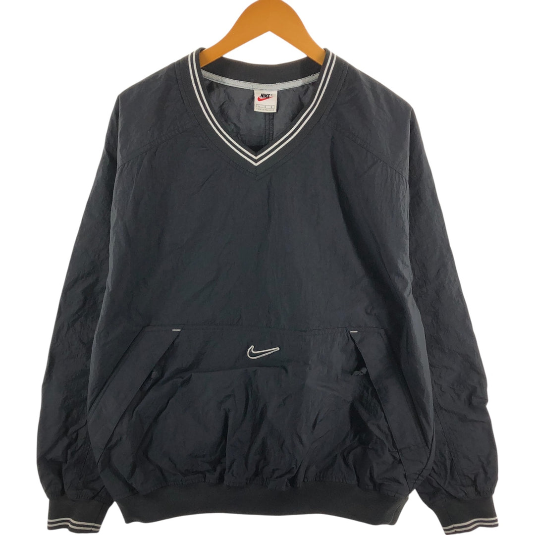 90'S Nike V-neck nylon pullover, men's size L, vintage / eaa514364