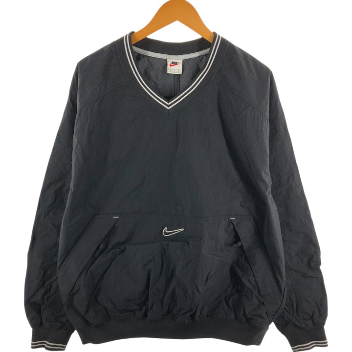90'S Nike V-neck nylon pullover, men's size L, vintage / eaa514364
