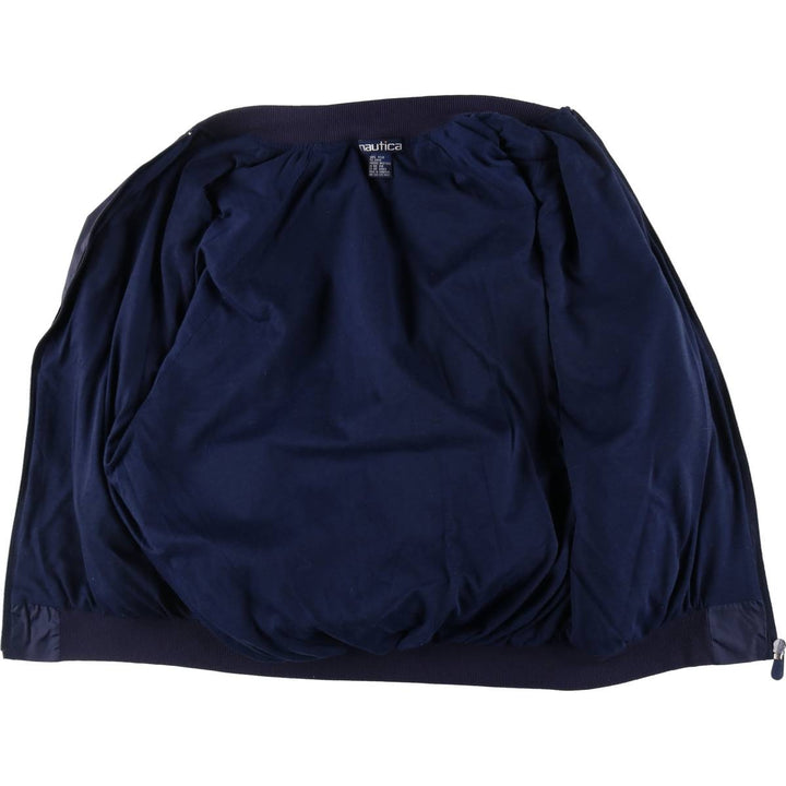 90'S Vintage Nautica Nylon Blouson with Back Logo, Men's Size XL Nylon navy blue type Vintage Second Hand