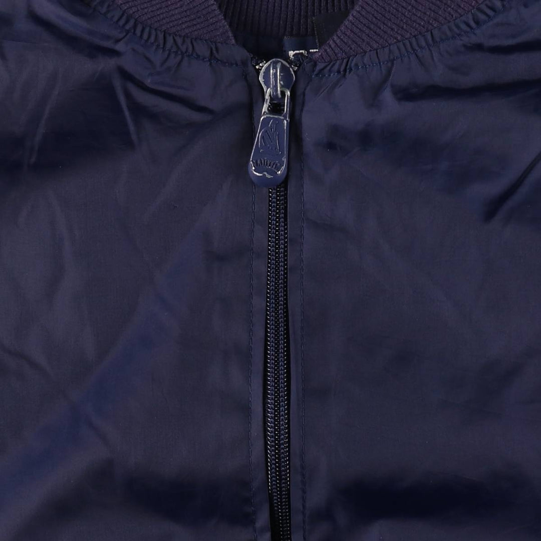 90'S Vintage Nautica Nylon Blouson with Back Logo, Men's Size XL Nylon navy blue type Vintage Second Hand