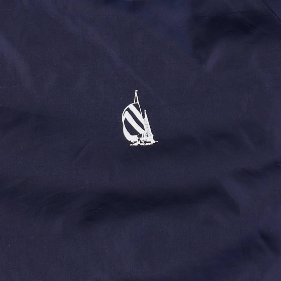 90'S Vintage Nautica Nylon Blouson with Back Logo, Men's Size XL Nylon navy blue type Vintage Second Hand