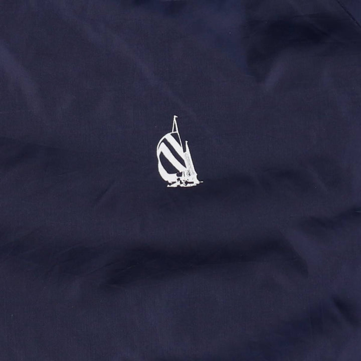 90'S Vintage Nautica Nylon Blouson with Back Logo, Men's Size XL Nylon navy blue type Vintage Second Hand