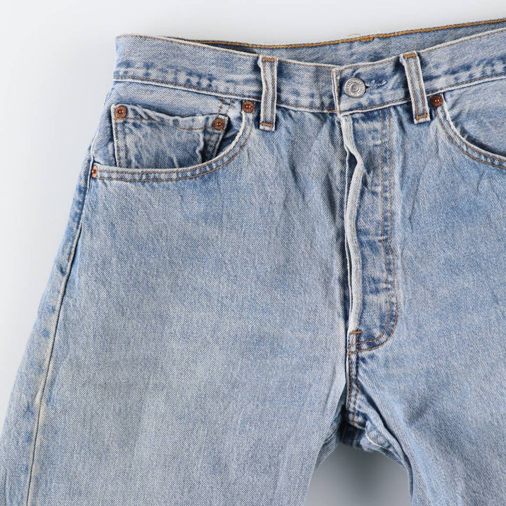 2000'S Levi's 501 Straight Denim Pants, Made in Canada, Men's Size W32 cotton Blue type light blue Vintage Second Hand