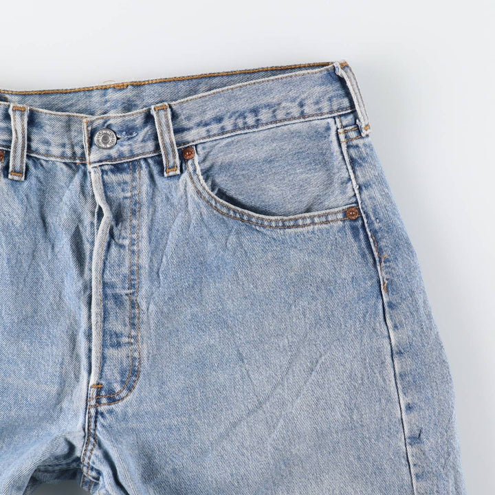 2000'S Levi's 501 Straight Denim Pants, Made in Canada, Men's Size W32 cotton Blue type light blue Vintage Second Hand