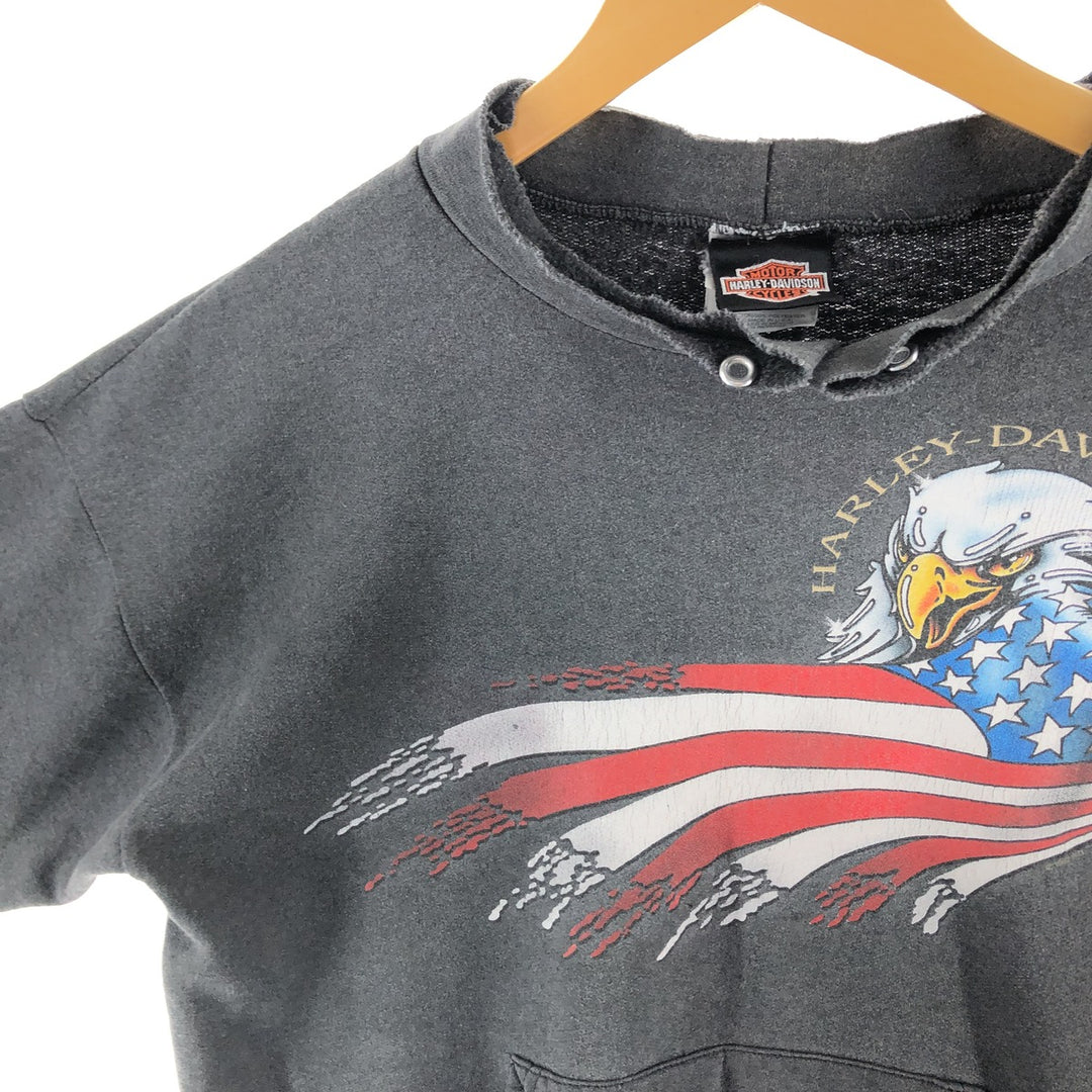 90'S Harley Davidson Hanes Eagle Pattern Advertising Sweatshirt Vintage /eaa514418