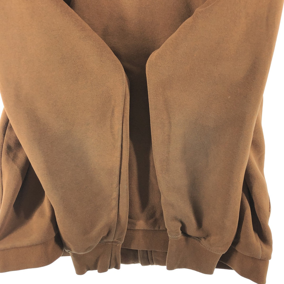 Carhartt Sweat Full Zip Hoodie, Men's M cotton brown type Vintage Second Hand