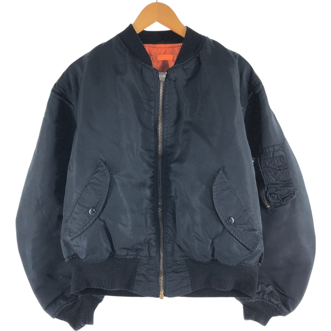 Civilian product Alpha ALPHA MA-1 type padded military flight jacket made in USA equivalent to men's XL /eaa514496