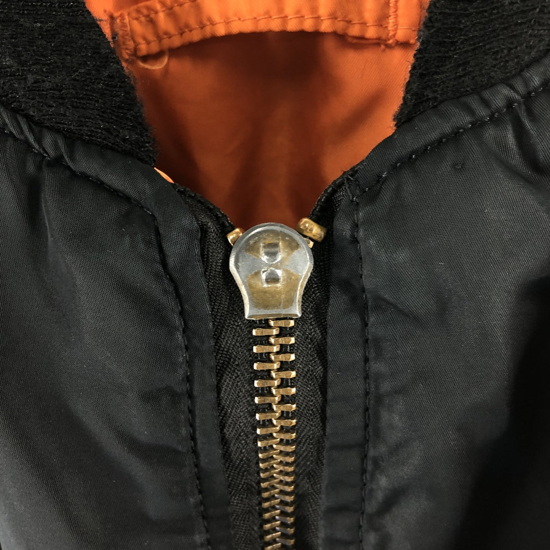 Civilian product Alpha ALPHA MA-1 type padded military flight jacket made in USA equivalent to men's XL /eaa514496