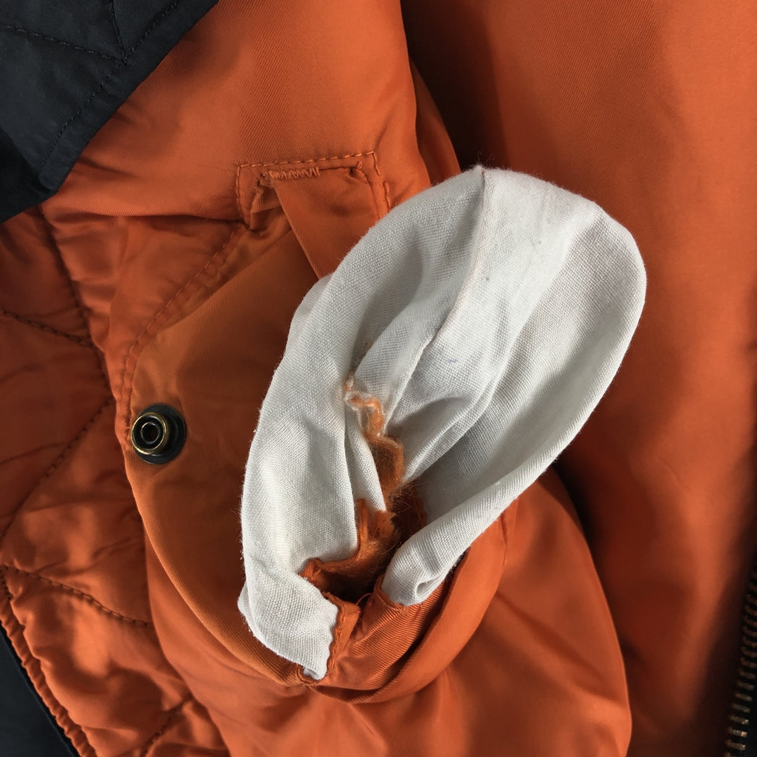 Civilian product Alpha ALPHA MA-1 type padded military flight jacket made in USA equivalent to men's XL /eaa514496