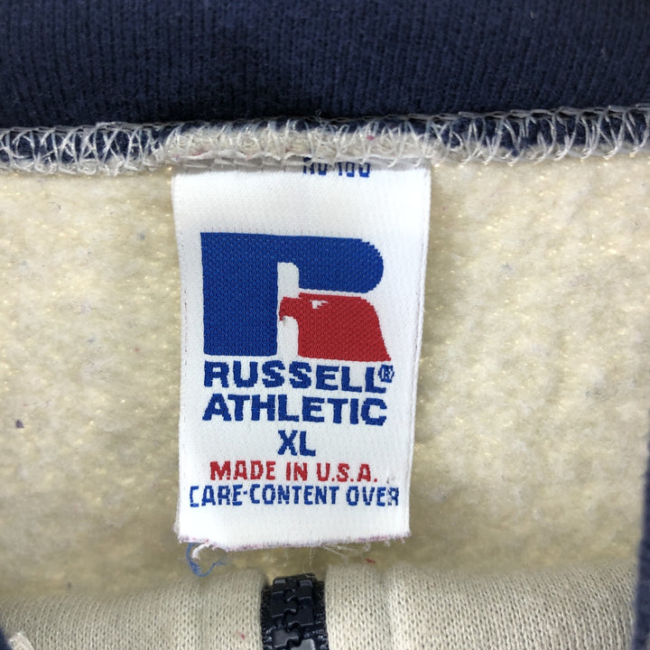 90'S Russell Half Zip Sweatshirt Trainer Made in USA Men's XL Vintage /eaa514525