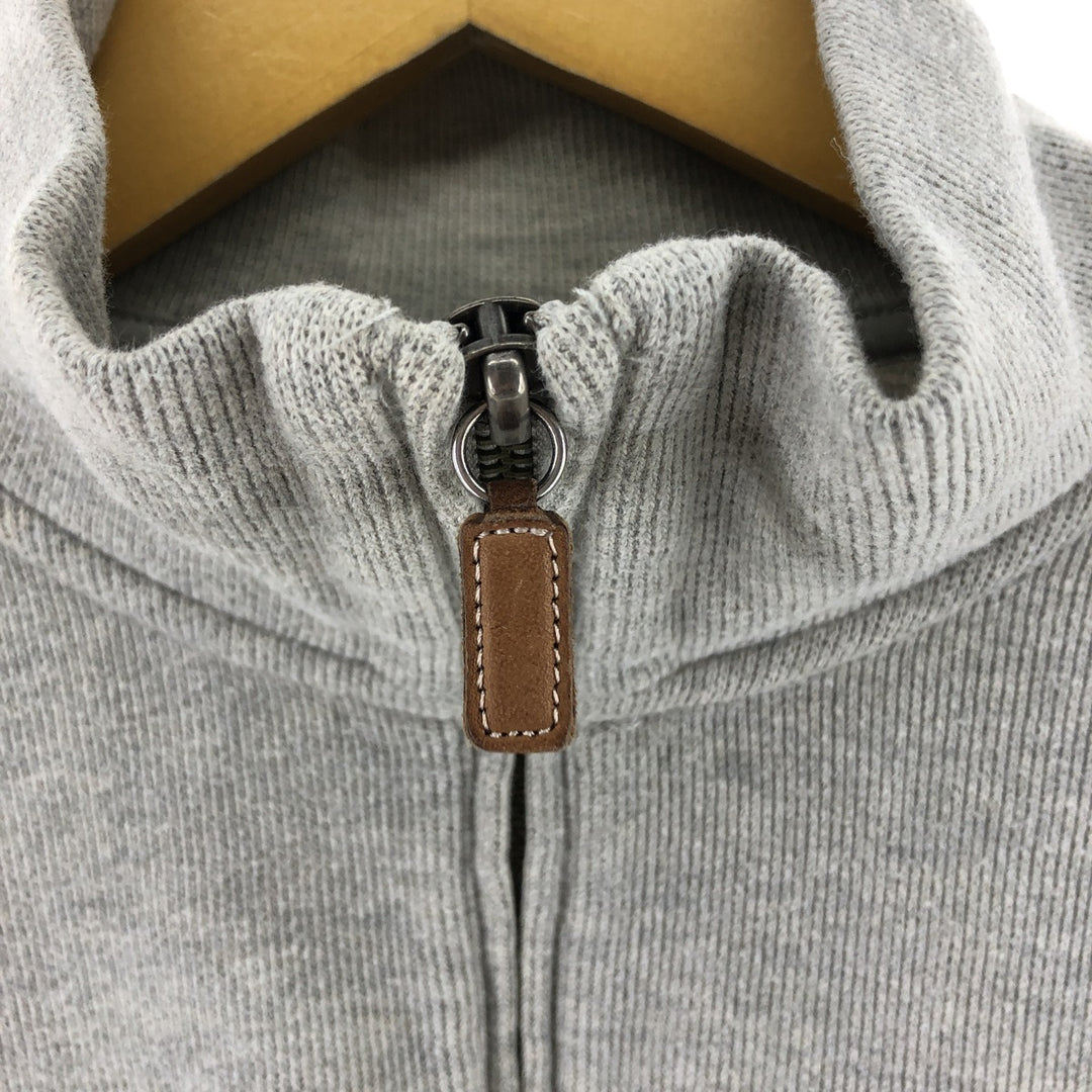 Ralph Lauren POLO by Ralph Lauren Half-Zip Sweatshirt, Men's M cotton gray type Vintage Second Hand