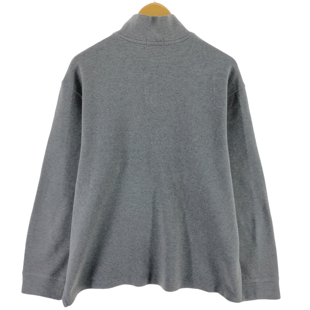Ralph Lauren POLO RALPH LAUREN Half-Zip Sweatshirt, Men's XL cotton gray type Vintage Second Hand