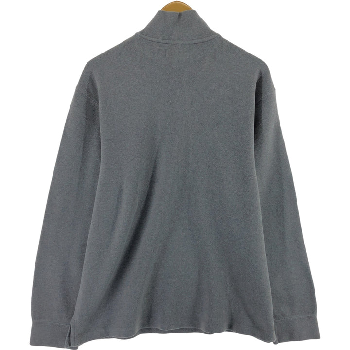 Ralph Lauren POLO by Ralph Lauren Half-Zip Sweatshirt, Men's XL cotton gray type Vintage Second Hand