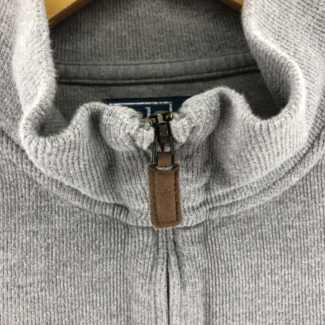 Ralph Lauren POLO by Ralph Lauren Half-Zip Sweatshirt, Men's XL cotton gray type Vintage Second Hand