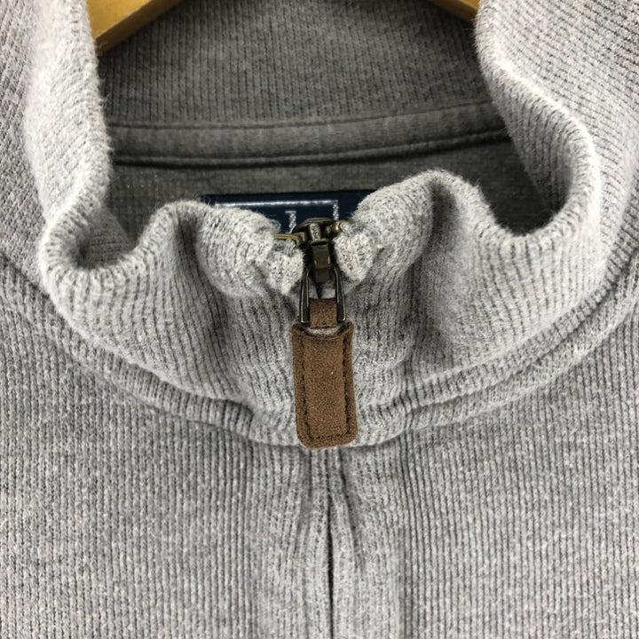 Ralph Lauren POLO by Ralph Lauren Half-Zip Sweatshirt, Men's XL cotton gray type Vintage Second Hand