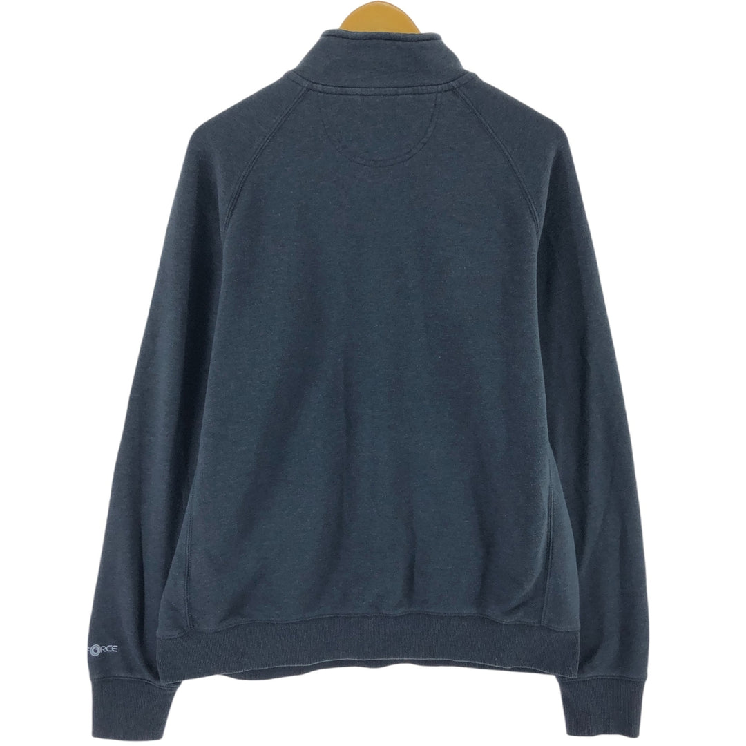 Carhartt Relaxed Fit Half-Zip Sweatshirt, Men's Size L cotton black type Vintage Second Hand