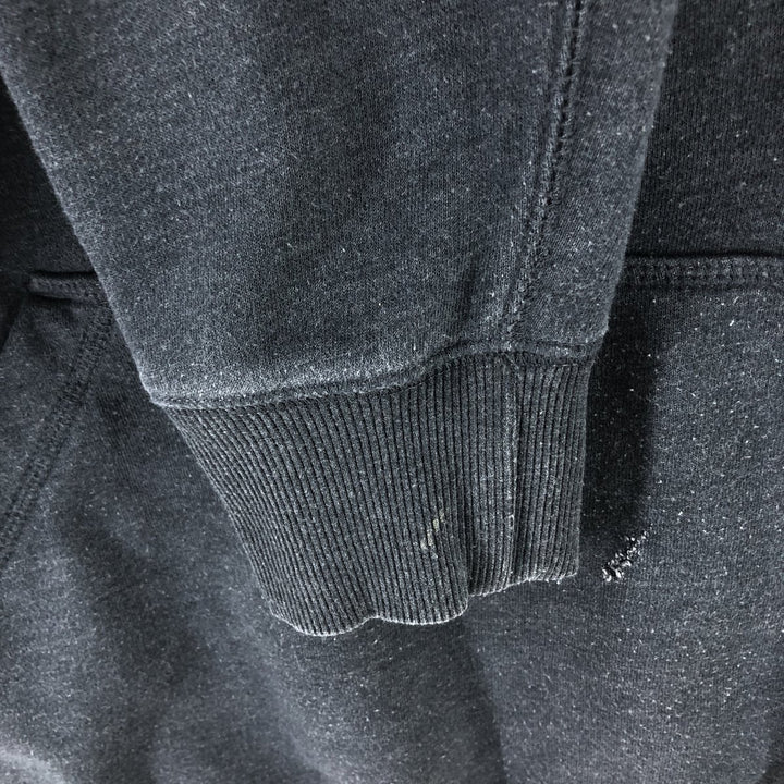 Carhartt Relaxed Fit Half-Zip Sweatshirt, Men's Size L cotton black type Vintage Second Hand