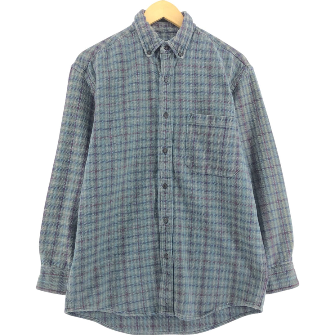Eddie Bauer Long Sleeve Button Down Heavy Flannel Check Shirt Men's S / eaa514592