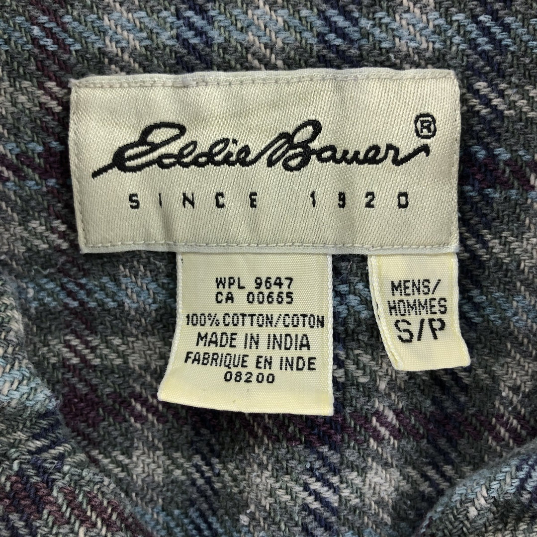 Eddie Bauer Long Sleeve Button Down Heavy Flannel Check Shirt Men's S / eaa514592