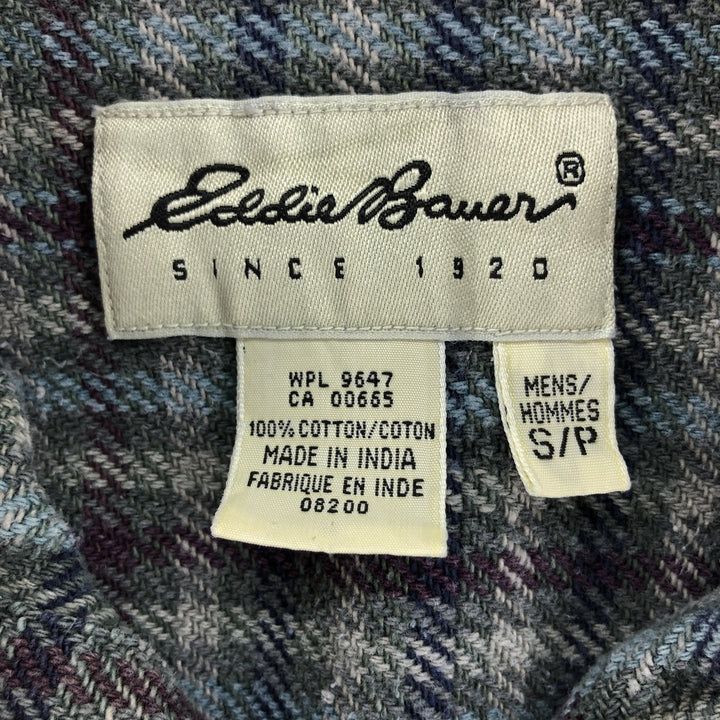 Eddie Bauer Long Sleeve Button Down Heavy Flannel Check Shirt Men's S / eaa514592