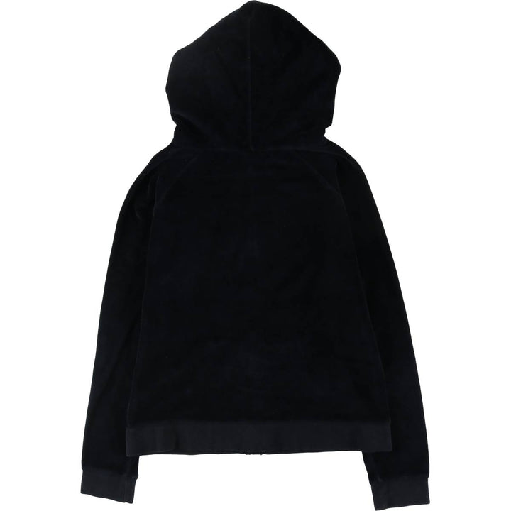 Reebok NFL LAS VEGAS RAIDERS Velour Jacket for Women (Size L) cotton black type Vintage Second Hand