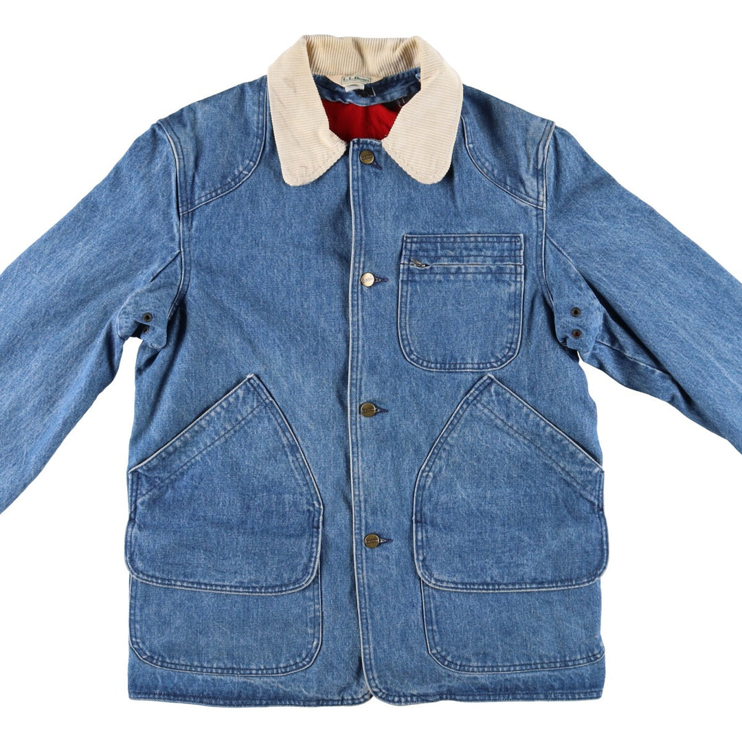 70s~80'S LLBean Denim Hunting Jacket with Liner Made in USA Men's M Size Vintage /eaa514737