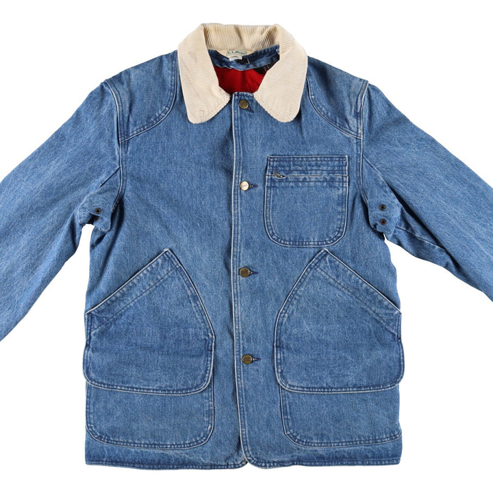70s~80'S LLBean Denim Hunting Jacket with Liner Made in USA Men's M Size Vintage /eaa514737