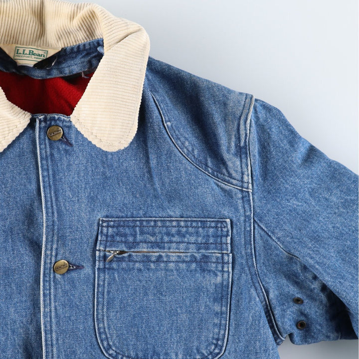 70s~80'S LLBean Denim Hunting Jacket with Liner Made in USA Men's M Size Vintage /eaa514737