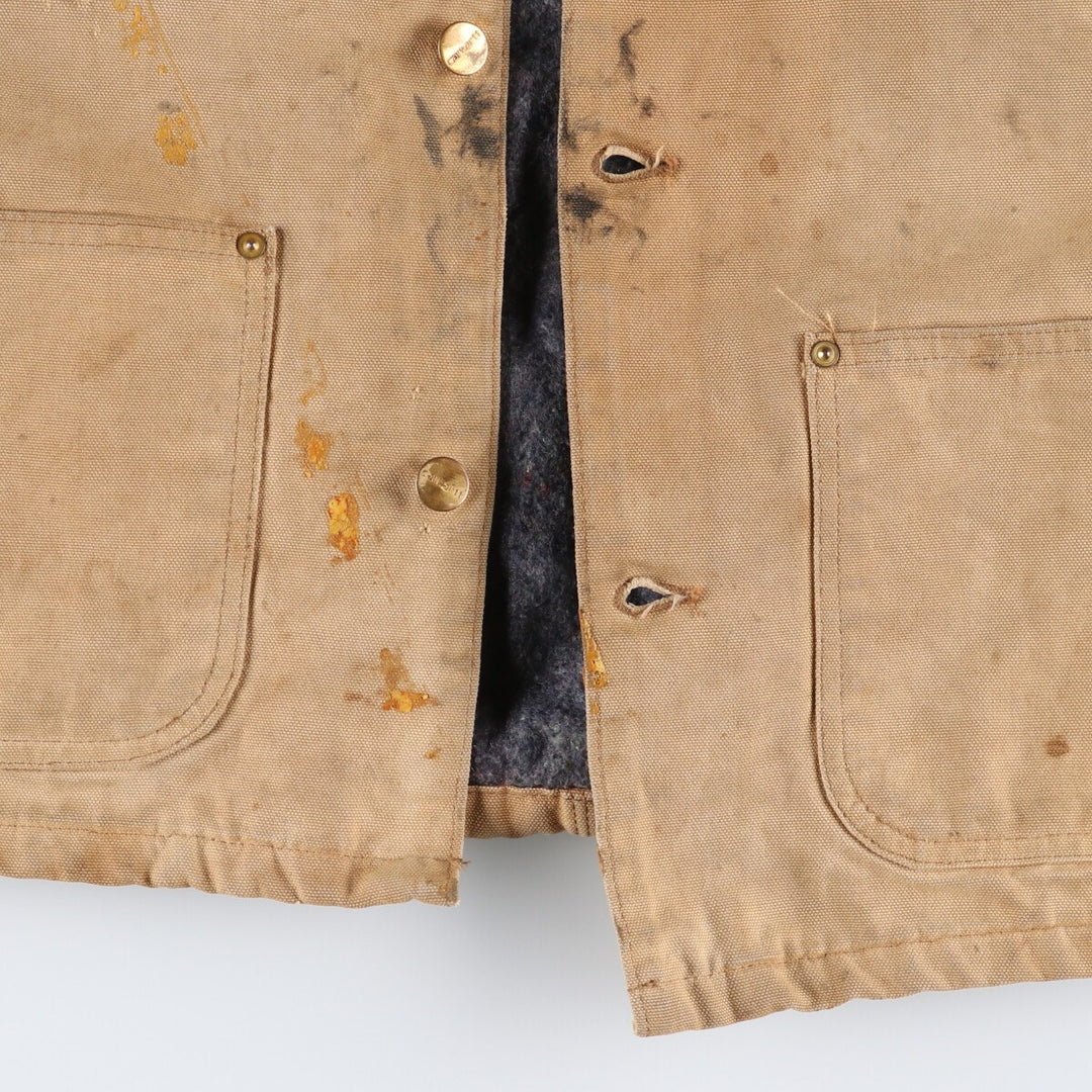 Carhartt Michigan Chore Coat Duck Coverall Men's L size / eaa514807