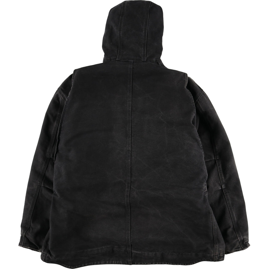 00'S Carhartt Sandstone Jackson Coat Duck Full Zip Hoodie Men's XL / eaa514808