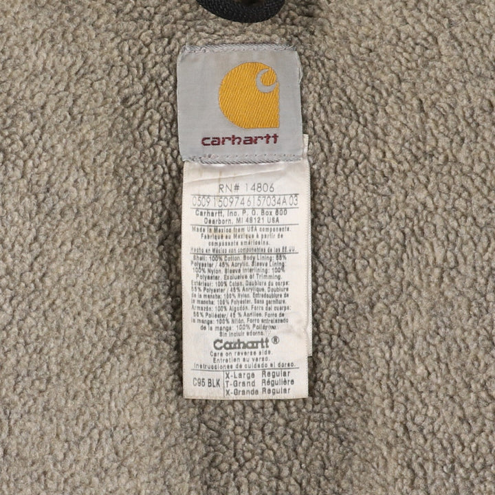 00'S Carhartt Sandstone Jackson Coat Duck Full Zip Hoodie Men's XL / eaa514808