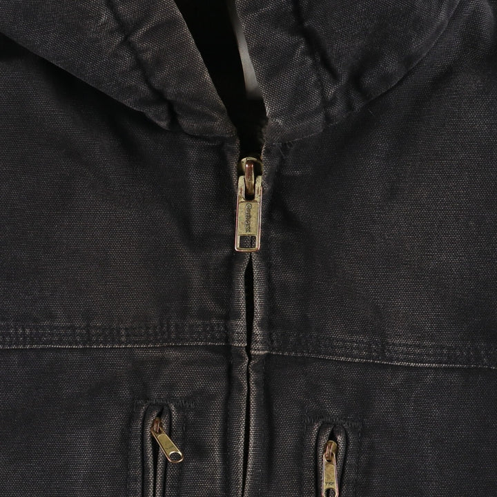 00'S Carhartt Sandstone Jackson Coat Duck Full Zip Hoodie Men's XL / eaa514808