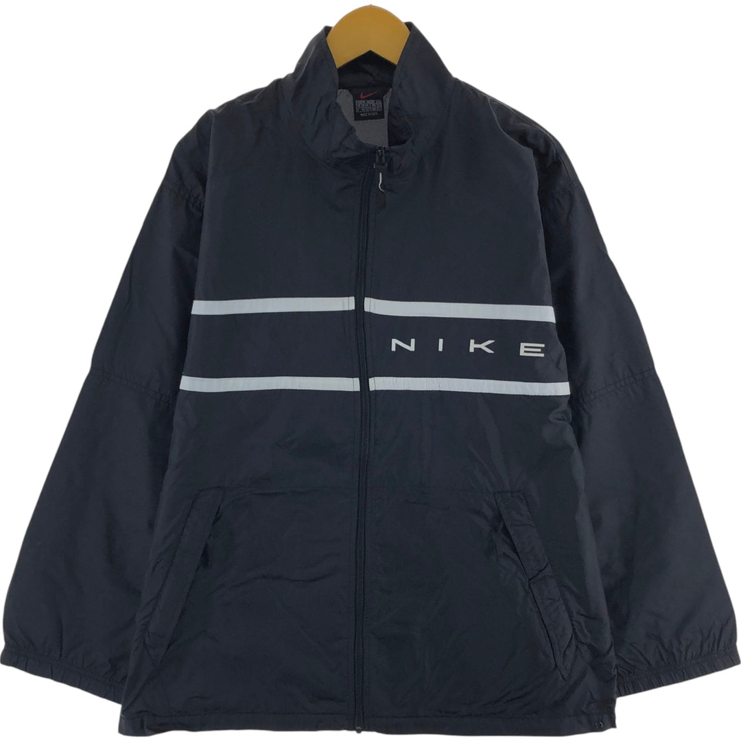 90'S Nike NIKE Nylon Jacket Men's M Size Vintage Nylon black type Vintage Second Hand