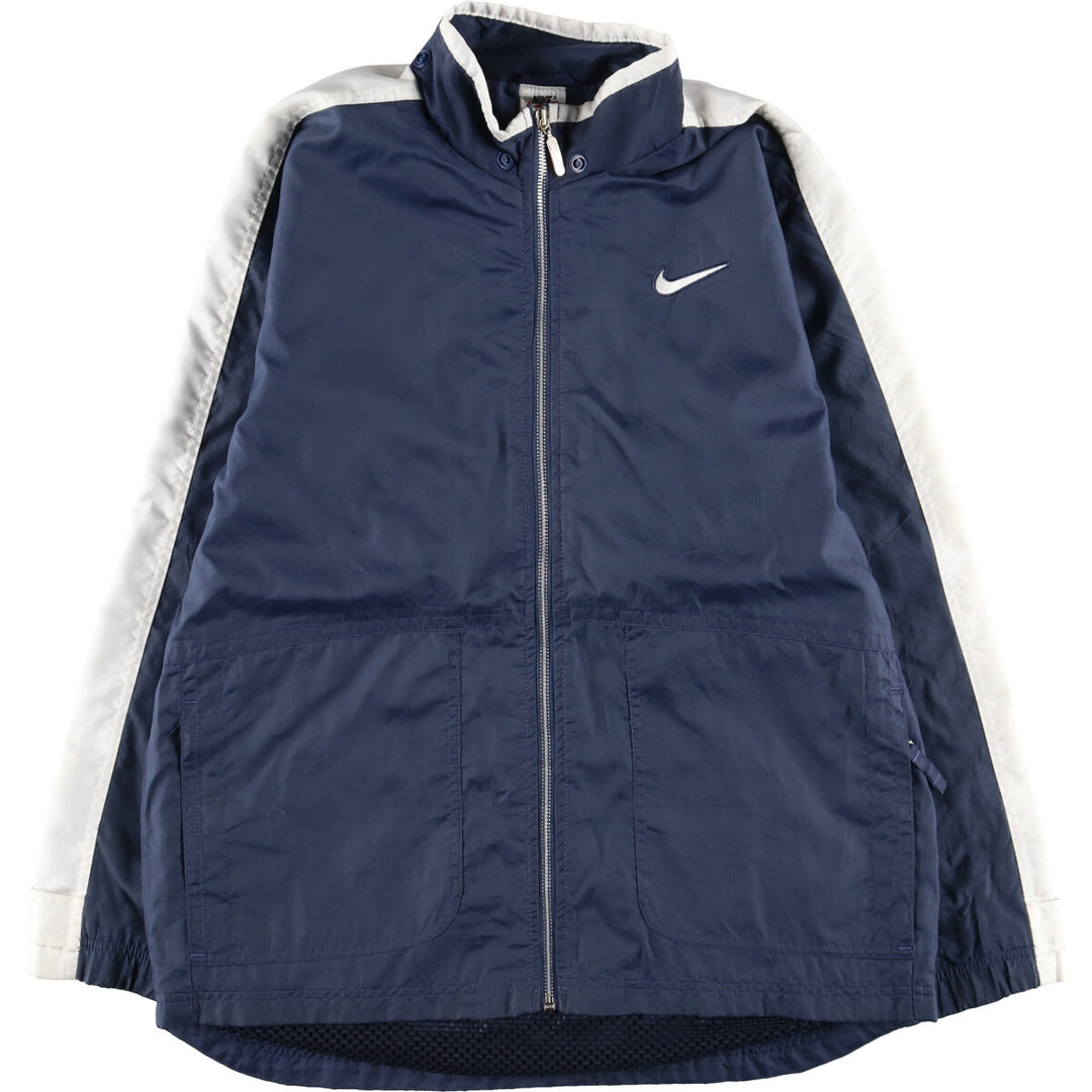 90'S Nike NIKE Back Logo Nylon Jacket Men's XL Size Vintage Nylon navy blue type Vintage Second Hand